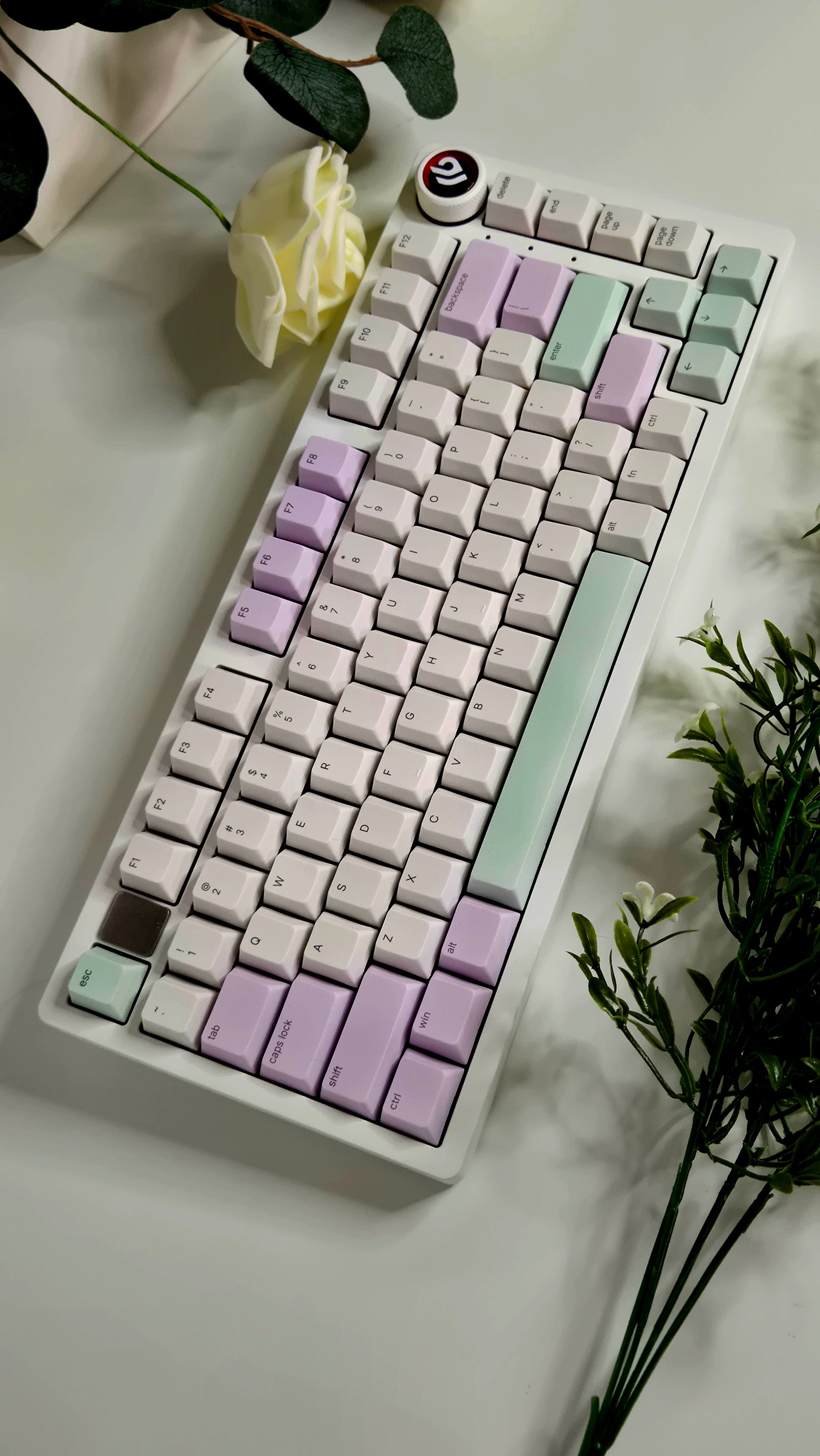 Matcha + Ube Keycap Set